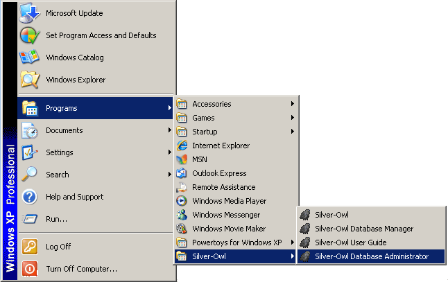 Silver Database Central database and Administration Installation of Silver-Owl Business ...